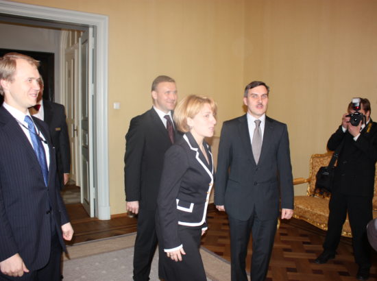 Riigikogu esimees Ene Ergma kohtus Gruusia välisministri Eka Tkeshelashviliga